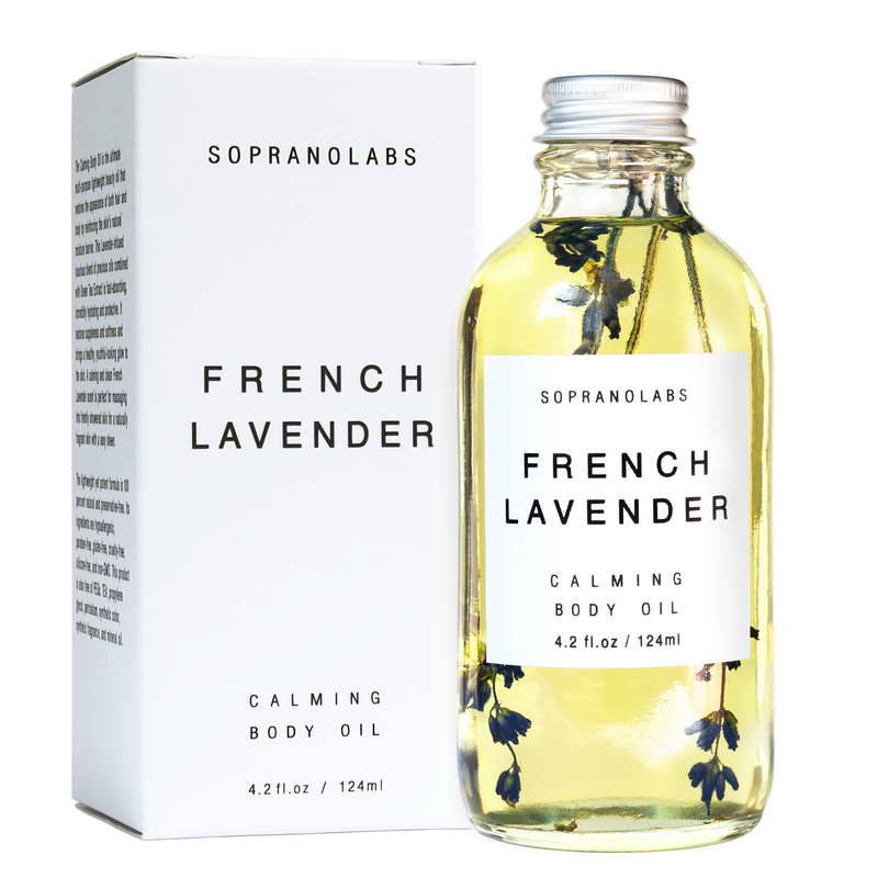 French Lavender Calming Body Oil vegan natural organic sopranolabs 02