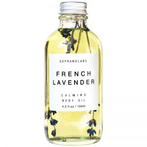 French Lavender Calming Body Oil vegan natural organic sopranolabs