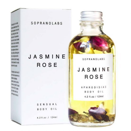 Jasmine Rose Sensual Aphrodisiac Body Oil vegan natural organic sopranolabs 02