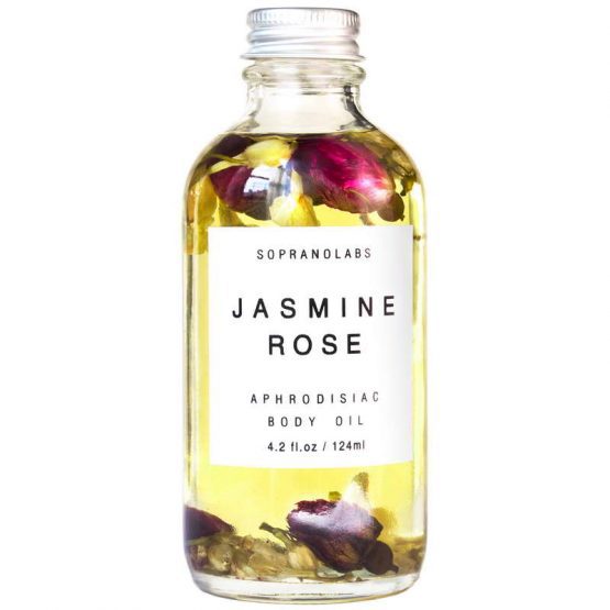 Jasmine Rose Sensual Aphrodisiac Body Oil vegan natural organic sopranolabs