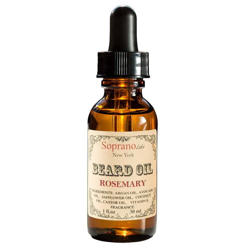 ROSEMARY beard oil vegan natural organic sopranolabs