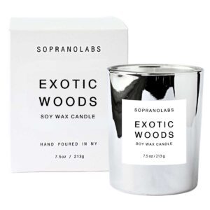 EXOTIC WOODS Soy Wax Candle by Sopranolabs