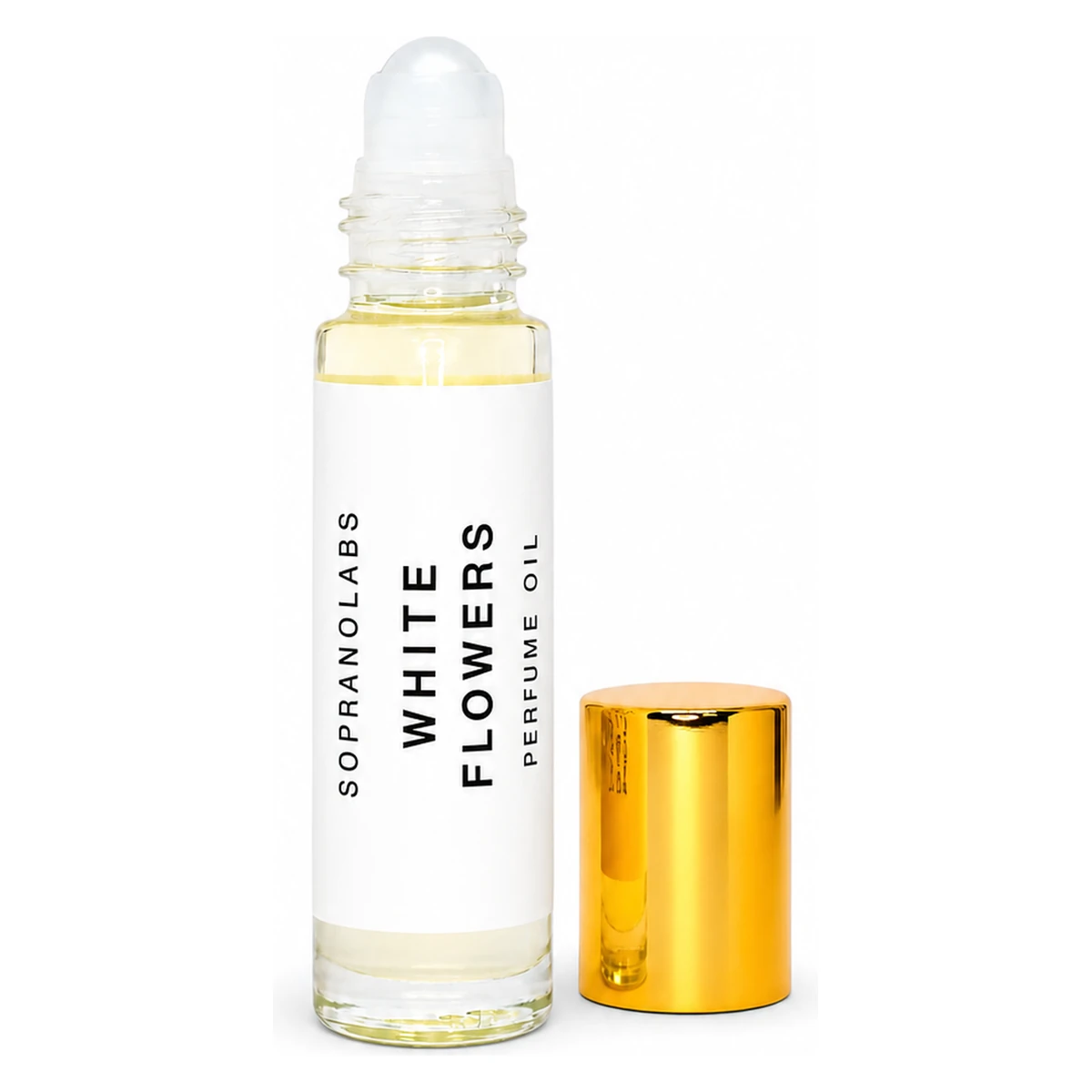 sopranolabs white flowers vegan luxury perfume oil roll on